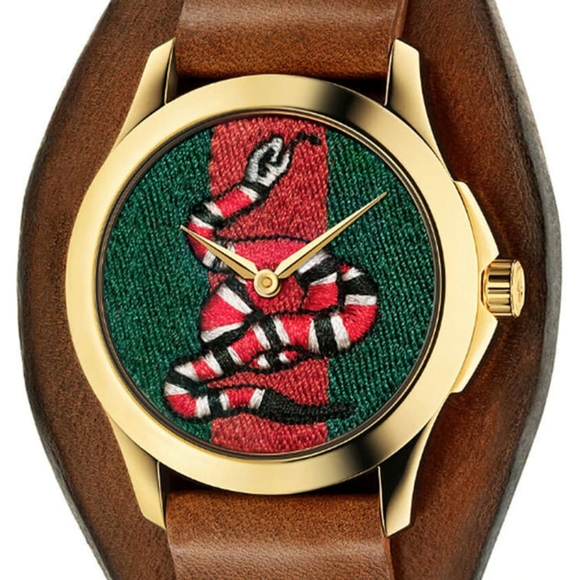*Rare* *Genuine* Gucci Snake Leather Watch - Picture 2 of 9